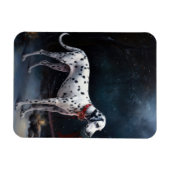 Dalmatische Sneeuwslee Kerstdecoratie Magneet (Horizontaal)