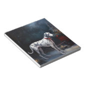 Dalmatische Sneeuwslee Kerstdecoratie Notitieblok (Schuin)