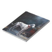 Dalmatische Sneeuwslee Kerstdecoratie Notitieblok (Linkerzijde)