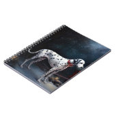 Dalmatische Sneeuwslee Kerstdecoratie Notitieboek (Linkerzijde)