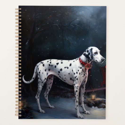 Dalmatische Sneeuwslee Kerstdecoratie Planner (Voorkant)