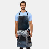 Dalmatische Sneeuwslee Kerstdecoratie Schort (Gedragen)