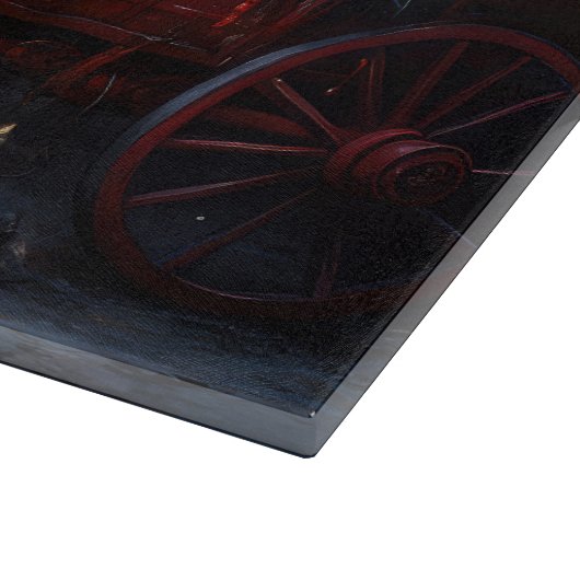 Dalmatische Sneeuwslee Kerstdecoratie Snijplank (Hoek)