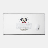 Dalmatische Snowy Fun hond Bureaumat (Keyboard & Muis)