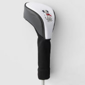 Dalmatische Snowy Fun hond Golfheadcover (Schuin)