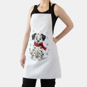 Dalmatische Snowy Fun hond Schort (Insitu)