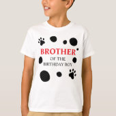 Dalmatische Spots Brother van de Birthday Boy/Girl T-shirt (Voorkant)