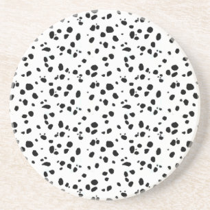 Dalmatische spots, Dalmatische print, Dalmatian Fu Zandsteen Onderzetter