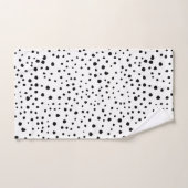 Dalmatische Spots, Dalmatische Stippen, zwart en w Bad Handdoek (Handdoek)