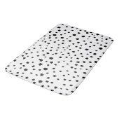 Dalmatische Spots, Dalmatische Stippen, zwart en w Badmat (Gekanteld)