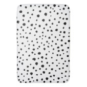 Dalmatische Spots, Dalmatische Stippen, zwart en w Badmat (Voorkant Verticaal)