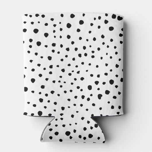Dalmatische Spots, Dalmatische Stippen, zwart en w Blikjeskoeler (Achterkant)