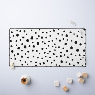 Dalmatische Spots, Dalmatische Stippen, zwart en w Bureaumat