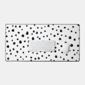 Dalmatische Spots, Dalmatische Stippen, zwart en w Bureaumat (Keyboard & Muis)