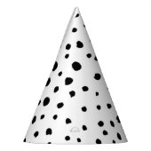 Dalmatische Spots, Dalmatische Stippen, zwart en w Feesthoedjes (Links)