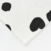 Dalmatische Spots, Dalmatische Stippen, zwart en w Fleece Deken (Hoek)