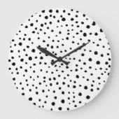Dalmatische Spots, Dalmatische Stippen, zwart en w Grote Klok (Voorkant)