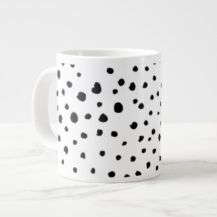Dalmatische Spots, Dalmatische Stippen, zwart en w Grote Koffiekop
