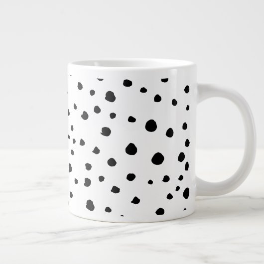Dalmatische Spots, Dalmatische Stippen, zwart en w Grote Koffiekop (Rechts)
