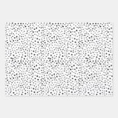 Dalmatische Spots, Dalmatische Stippen, zwart en w Inpakpapier Vel (Voorkant 2)
