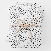 Dalmatische Spots, Dalmatische Stippen, zwart en w Inpakpapier Vel (In situ)