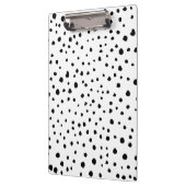 Dalmatische Spots, Dalmatische Stippen, zwart en w Klembord (Links)