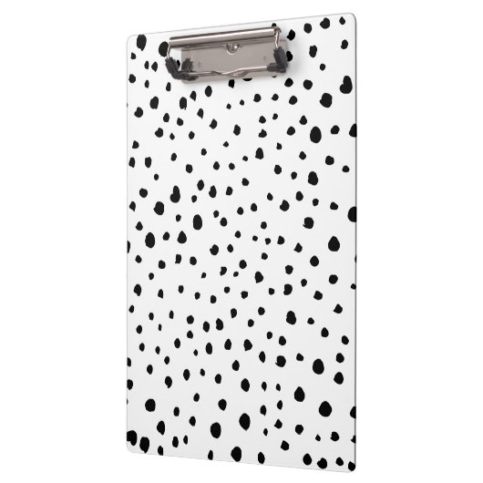Dalmatische Spots, Dalmatische Stippen, zwart en w Klembord (Links)
