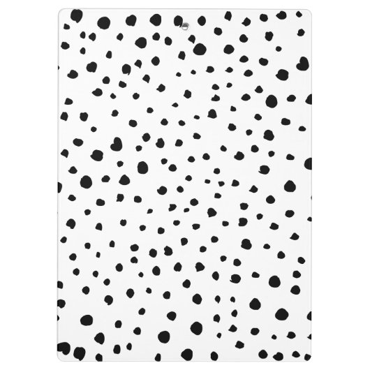 Dalmatische Spots, Dalmatische Stippen, zwart en w Klembord (Achterkant)