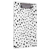Dalmatische Spots, Dalmatische Stippen, zwart en w Klembord (Rechts)