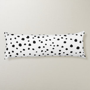 Dalmatische Spots, Dalmatische Stippen, zwart en w Lichaamskussen