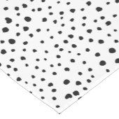 Dalmatische Spots, Dalmatische Stippen, zwart en w Medium Tafelloper (Hoek)