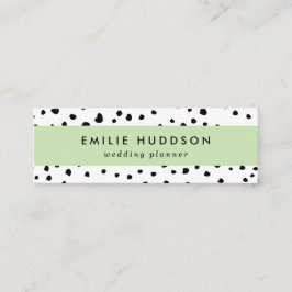 Dalmatische Spots, Dalmatische Stippen, zwart en w Mini Visitekaartje