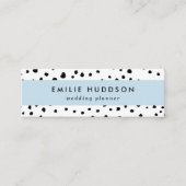 Dalmatische Spots, Dalmatische Stippen, zwart en w Mini Visitekaartje (Voorkant)