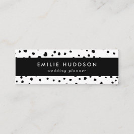Dalmatische Spots, Dalmatische Stippen, zwart en w Mini Visitekaartje