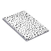Dalmatische Spots, Dalmatische Stippen, zwart en w Notitieboek (Rechterzijde)