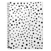 Dalmatische Spots, Dalmatische Stippen, zwart en w Notitieboek (Voorkant)
