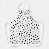 Dalmatische Spots, Dalmatische Stippen, zwart en w Schort (Voorkant)