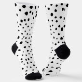 Dalmatische Spots, Dalmatische Stippen, zwart en w Sokken (Gebogen)