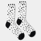 Dalmatische Spots, Dalmatische Stippen, zwart en w Sokken (Rechts)