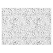 Dalmatische Spots, Dalmatische Stippen, zwart en w Tafelkleed (Voorkant (Horizontaal))