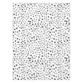 Dalmatische Spots, Dalmatische Stippen, zwart en w Tafelkleed (Voorkant)