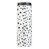 Dalmatische Spots, Dalmatische Stippen, zwart en w Thermosbeker (Achterkant)