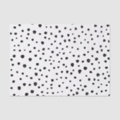 Dalmatische Spots, Dalmatische Stippen, zwart en w Tissuepapier (Voorkant)