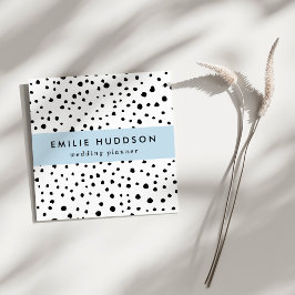 Dalmatische Spots, Dalmatische Stippen, zwart en w Vierkante Visitekaartje