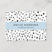 Dalmatische Spots, Dalmatische Stippen, zwart en w Visitekaartje (Voorkant)