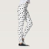 Dalmatische Spots in Zwarte en Witte Leggings (Rechts)