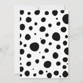 Dalmatische spots komen hier om de volgende dag in kaart (Achterkant)