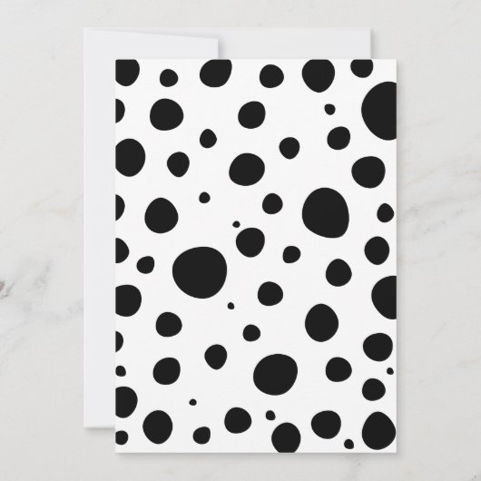 Dalmatische spots komen hier om de volgende dag in kaart (Achterkant)