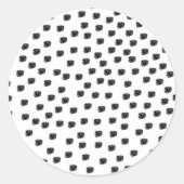 Dalmatische Spots Ronde Sticker (Voorkant)