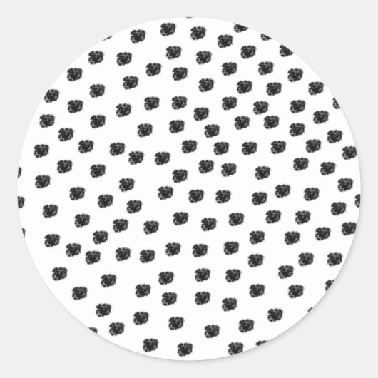 Dalmatische Spots Ronde Sticker (Voorkant)